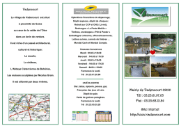 Plaquette des manifestations 2017