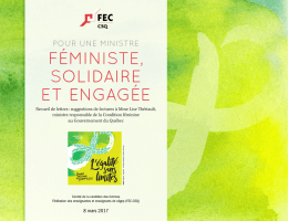 f&eacute;ministe, solidaire et engag&eacute;e - FEC-CSQ