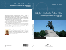 de la russie à l`urss