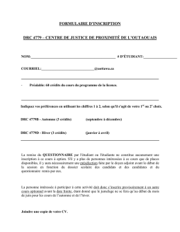 formulaire d`inscription drc 4779 &ndash; centre de justice de proximit&eacute; de l