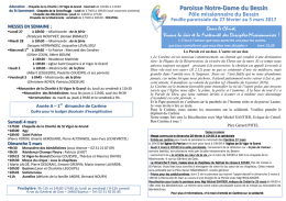 semaine du 27 février au 5 mars 2017