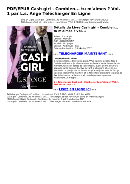 PDF/EPUB Cash girl - Combien... tu m`aimes ? Vol