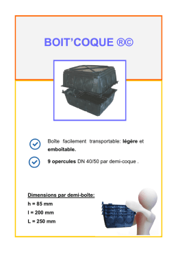 Fiche Technique - MSC DISTRIBUTION