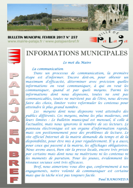 Bulletin municipal