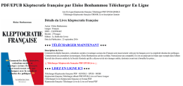 PDF/EPUB Kleptocratie fran&ccedil;aise par Elo&iuml;se
