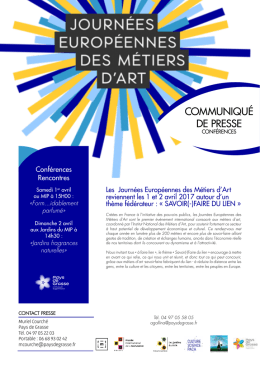 communiqué de presse