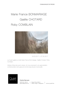 communiqu&eacute; de presse