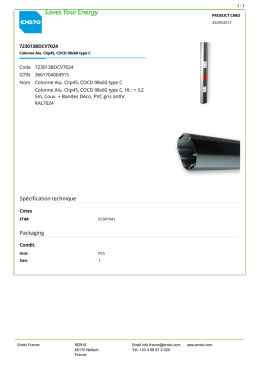 723013BDCV7024 Colonne Alu. Clip45, COCD 98x60 type C