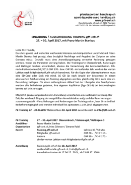 Einladung Training_April - PFH-SEH