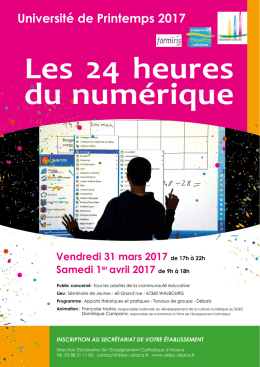 Université de Printemps 2017