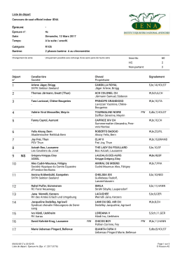 12 4c - Liste de partants - Starterliste