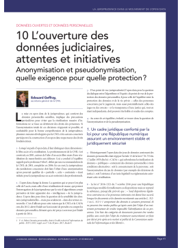 10 Louverture des donnees judiciaires