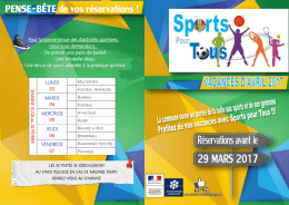 LUNDI 03 MARDI 04 MERCREDI 05 JEUDI 06 VENDREDI 07 Pour