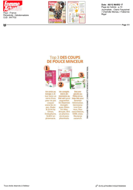 Top 3 DES COUPS DE POUCE MINCEUR