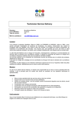 Technicien Service Delivery - Collecte Localisation Satellites