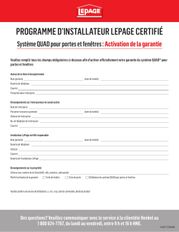 50466 LePage registration cards french