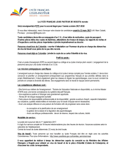 1 poste EPS - enseigner