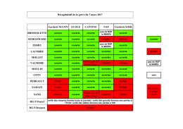 Récapitulatif de la gréve du 7 mars 2017 Garderie MATIN ECOLE