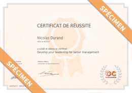 certificat de r&eacute;ussite