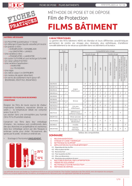 Fiche de pose - HEXIS Graphics