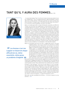 Tribune de Marie Burguburu