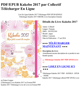 PDF/EPUB Kakebo 2017 par Collectif Télécharger