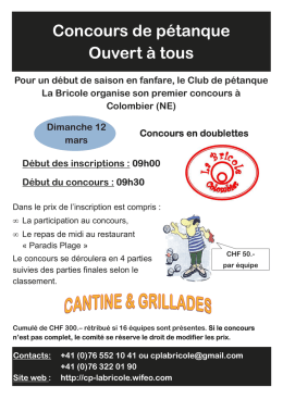 Affiche concours du 12 mars 2017