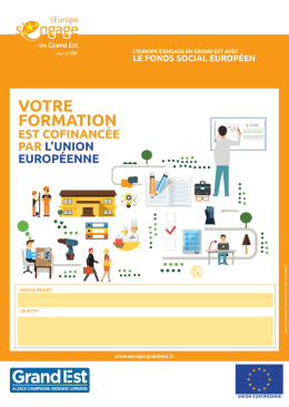 Affiche L`Europe s`engage en Grand Est avec le