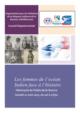 Les femmes de l`océan Indien face à l`histoire