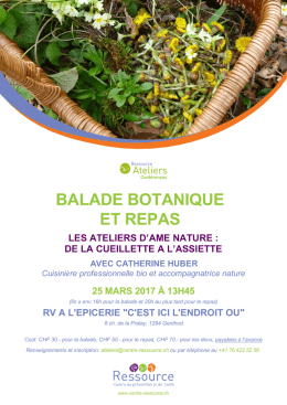 balade botanique et repas