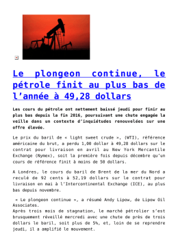 ann&eacute;e &agrave; 49,28 dollars