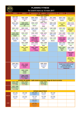 Planning Fitness 06/03-12/03