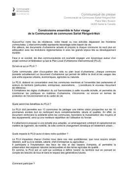 Communiqué de presse