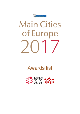Awards list
