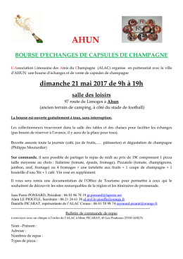 Bourse d`&eacute;changes d`AHUN le 21 mai 2017 FLYERS