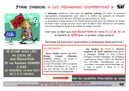 1 flyer stage p&eacute;dagogie