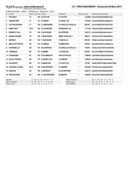 C7 - PRIX KARCIMONT - Dimanche 05 Mars 2017