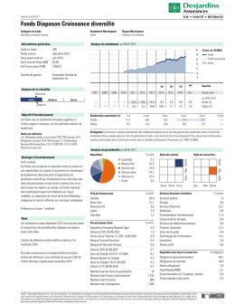 Fonds Diapason Croissance diversifié