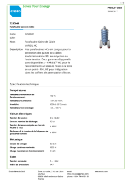 7250041 Parafoudre Gaine de Câble