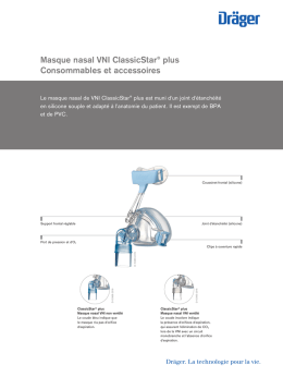 Masque nasal VNI ClassicStar® plus Consommables et