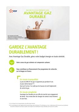 Présentation de l`offre