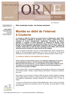 Montée en débit de l`Internet à Couterne