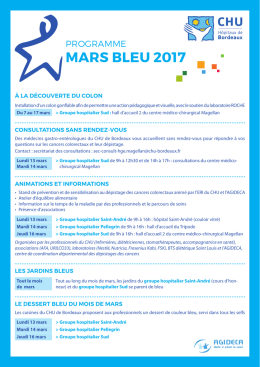 MARS BLEU 2017 - (CHU) de Bordeaux