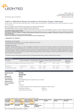 12.00% pa Multi Barrier Reverse Convertible sur Fiat