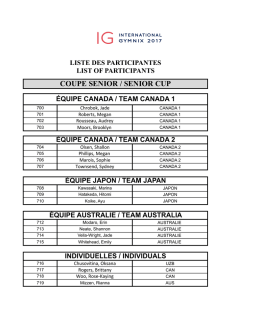 coupe senior / senior cup
