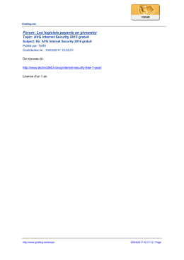 Forum: Les logiciels payants en giveaway