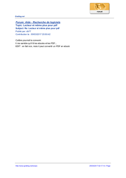 Forum: Aide - Recherche de logiciels