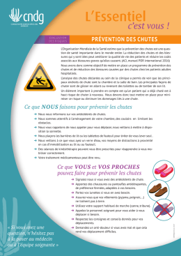 prévention des chutes