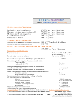 honoraires gestion - Sebastien Immobilier