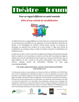Pour un regard différent_Offre d`atelier de sensibilisation - agidd-smq